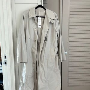 Uniqlo U Light Khaki Trench Coat - Size XS